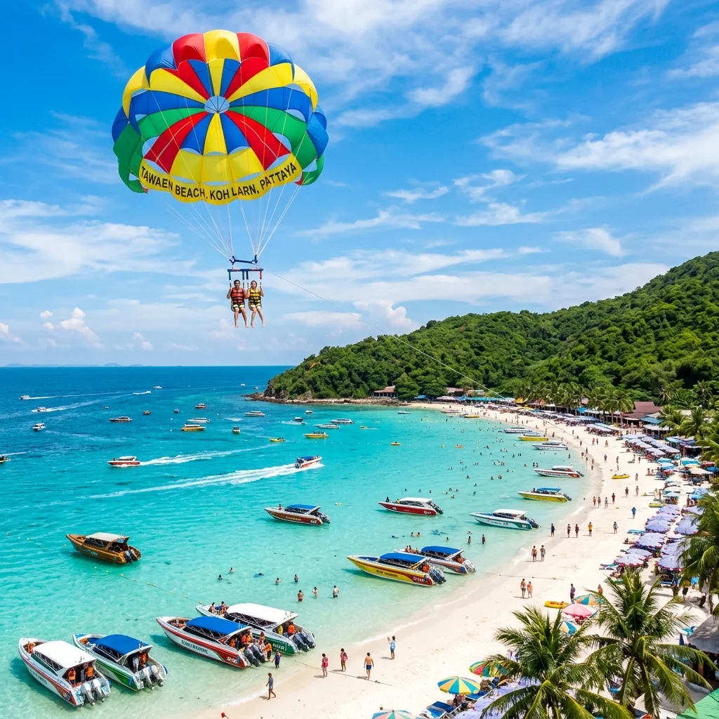 Coral Island Speedboat Tour & Parasailing